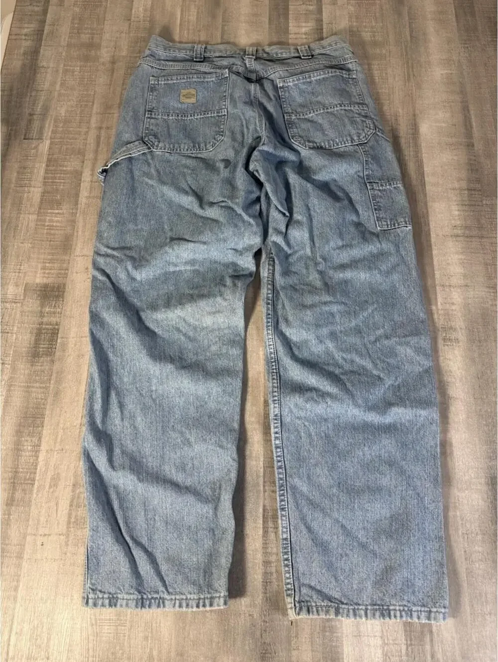 Vintage Lee‎ Dungarees Buddy Jeans Light Wash Baggy Workwear 90s Men’s 34x32